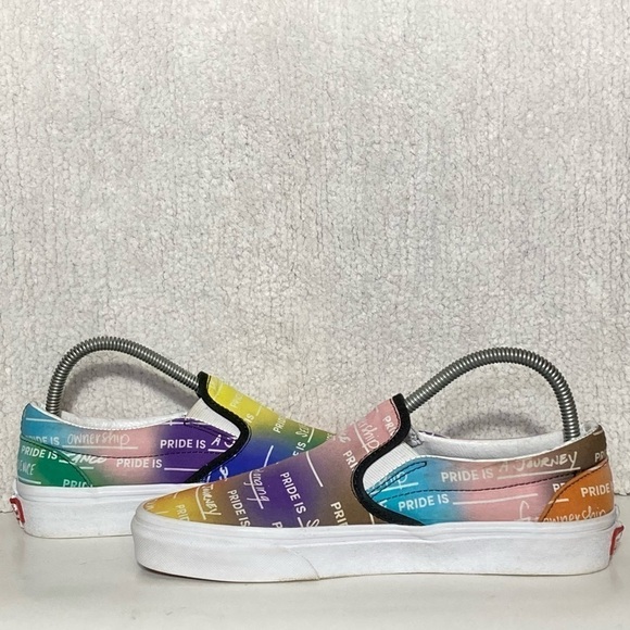 Vans Pride Rainbow Unisex OfftheWall Slip On Sneakers Shoes SZ US M 7 & W 8.5 - Picture 7 of 11